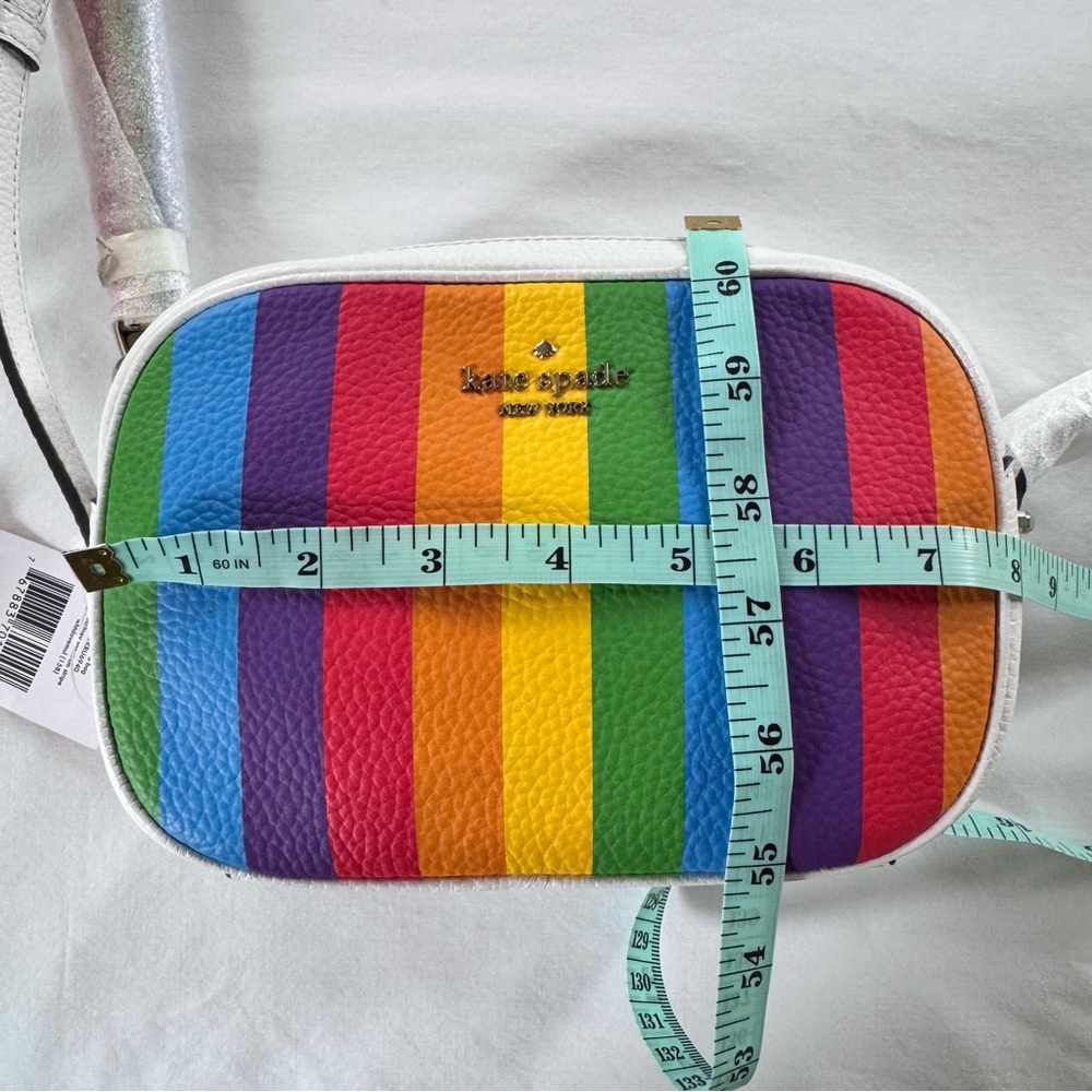 NWT Kate Spade Kourtney Rainbow Stripe Crossbody Camera Bag - Picture 16 of 16